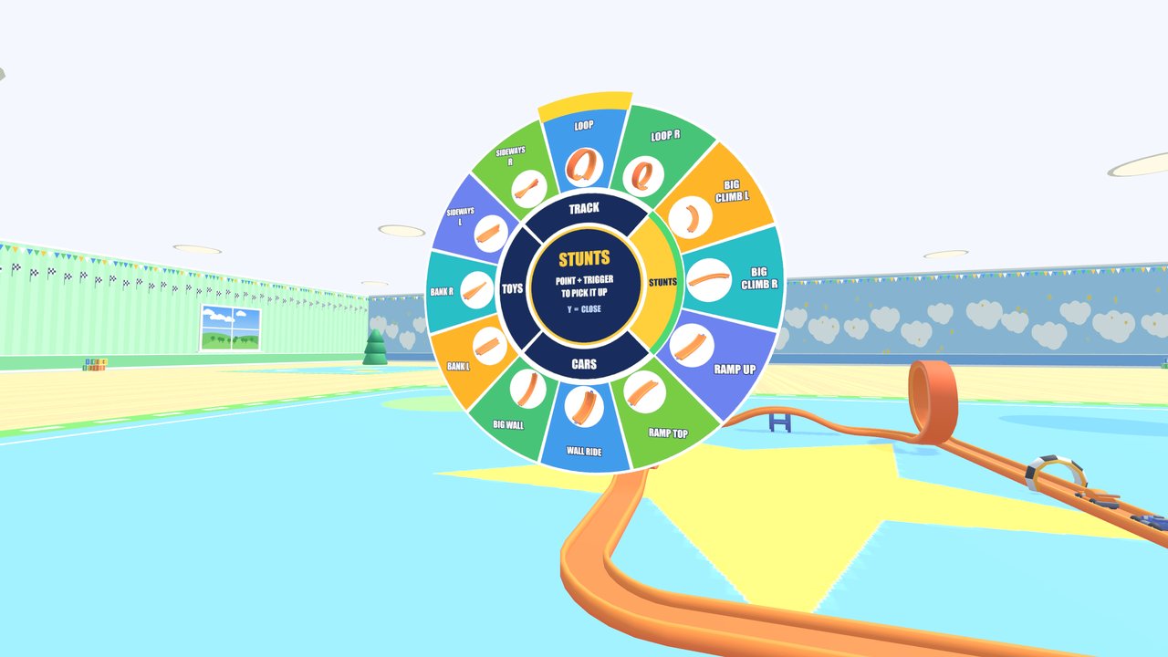 The round build wheel open in the toy room